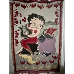 Vintage 1995 Betty Boop Mermaid Woven Tapestry Throw Blanket Fleischer Studios. Fixed Price $80.00.