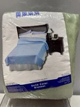 New Home Essentials Solid Green Blanket With Binding 72 X 90 Sealed Package. Fixed Price $14.99.