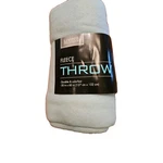 Living Solutions Fleece Throw 50" X 60" Green Soft Lightweight Blanket. Fixed Price $19.95.