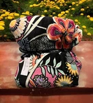 Nwt Vera Bradley Throw Blanket Kauai Floral 50"X80" Black Orange Pink Yellow. Fixed Price $43.83.