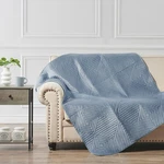 Greenland Home Riviera Velvet Finely Stitched Quilted Throw Blanket, 50 X 6.... Fixed Price $55.84.