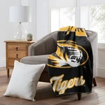 Ncaa Officially Licensed Missouri Tigers 46" X 60" Microfiber Throw Blanket. Fixed Price $29.99.