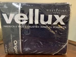 Westpoint Vellux Original Blanket Full/queen 90" Navy Blue Nylon New. Fixed Price $49.99.