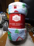 Holiday Time Plush Throw Manta Afelpada Christmas Blanket 48IN X 58IN. Fixed Price $8.00.