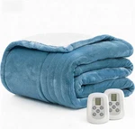 Heated Electric Blanket Queen Size 84"X90" Anti-static Flannel And Sherpa Heatin. Fixed Price $86.99.
