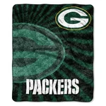 Green Bay Packers Strobe Sherpa Throw Blanket 50" X 60". Fixed Price $29.95.