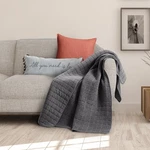 Mills Waffle Charcoal Quilted Throw - Levtex Home. Fixed Price $54.99.