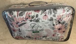 Charisma Reversible Pink White Floral Down Alternative King Blanket Euc 114X100. Fixed Price $55.00.