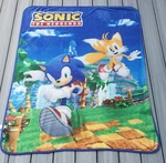 Just Funky Sega Sonic The Hedgehog And Tails 60" X 45" Fleece Throw Blanket. Fixed Price $16.95.