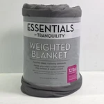 Essentials By Tranquility Heavy Weighted Blanket 48" X 72" 12 Lb Pewter Gray New. Fixed Price $24.33.