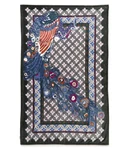 Vera Bradley Peacock Portrait Plush Throw Blanket 50" By 80". Fixed Price $29.99.