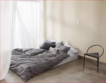 Calvin Klein Etched Rose 3P Queen Duvet Cover Shams Set Charcoal. Fixed Price $268.95.