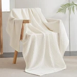 Phf Ultra Soft Waffle Weave Throw Blanket 50X60 Cozy Breathable Bedding Couch Ho. Fixed Price $49.48.