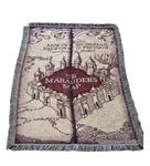 Northwest Woven Tapestry Throw Blanket 48 X 60 Inch Marauder's Map Harry Potter. Fixed Price $39.99.