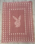 Rare! Pink Playboy Bunny Jacquard Throw Blanket Vintage Y2K (d). Fixed Price $179.99.