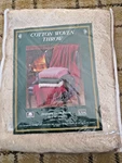 Vintage Kmart Jacquard Acrylic Woven Throw Blanket Loom 50 X 60 Nos. Fixed Price $14.88.