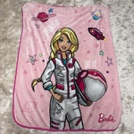 Barbie Silky Soft Plush Throw Blanket Astronaut Kids 40" X 50". Fixed Price $17.00.