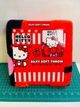 Hello Kitty Silky Soft Throw Blanket 40" X 50" And Cuddly Red Black New. Fixed Price $15.55.