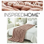 Cozy Tyme 50"X70" Hand Woven Chunky Channel Knit Throw Blanket $264.99 New. Fixed Price $159.99.