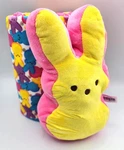Peeps 9" Bunny Plush & Throw Blanket Set Pink Yellow Fleece Easter 50 X 60 New. Fixed Price $24.97.