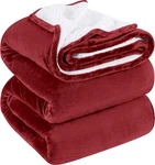 Sherpa Blanket 480GSM Plush Fleece Reversible Utopia Bedding. Fixed Price $36.99.
