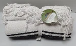 Earth Ragz Falsa Blanket 51"X 75" Green & Black/white Yoga Made In Mexico - New. Fixed Price $23.50.