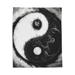 Velveteen Plush Blanket Yin Yang Balance Meditation Mandala Zen Art Harmony. Fixed Price $48.85.