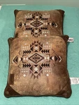 2 Nwt Carstens Inc Wrangler 4 Corners Embroidered Southwestern Throw Pillows 16. Fixed Price $48.00.