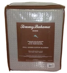 Tommy Bahama Full Queen Blanket Coast Pelican Gray 100% Cotton 90" X. Fixed Price $59.99.