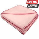 Anico Cozy Polar Fleece Blanket, 50" X 60", Pink -. Fixed Price $12.99.