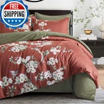 Eikei Exotic Modern Floral Print Bedding Birds Flowers Dusty Grey Design 100. Fixed Price $144.35.