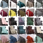 Luxury Striped Faux Mink Fur Throw Blanket Ultra Soft & Cozy For Couch Bed. Fixed Price $29.69.