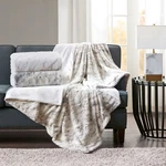 Madison Park Sachi Oversized Faux Fur Throw 60X70. Fixed Price $67.89.