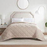 Serta Perfectsleeper Garment Washed Down Alternative Blanket, One Size, Taupe. Fixed Price $40.00.