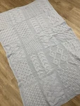 Kilronan Super Soft Merino Wool Throw - Blue Sailing. Fixed Price $99.95.