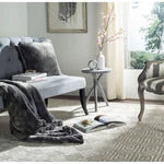 Safavieh Faux Fur Throw Blanket Silver. Fixed Price $109.21.