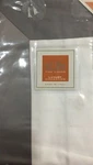Bellino Fine Linens "frame" King 3PC Duvet Set White/charcoal Nip Italy. Fixed Price $232.49.