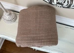 West Elm Two-tone Cotton Linen Full/queen Blanket Mulberry Nwot Ob. Fixed Price $98.50.