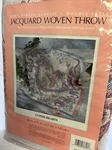 Jacquard Woven Acrylic Double Layer Throw Tapestry 46" X 57" Cupids Hearts. Fixed Price $20.00.