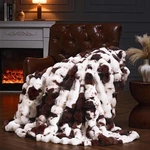 Pluushuu Faux Fur Throw Blanket For Couch Fluffy Fuzzy Plush Bubble New. Fixed Price $29.99.