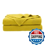 Piccocasa 100 Cotton Knit Blanketsolid Lightweight Decorative Throws And. Fixed Price $86.01.