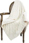 Stripe Plush Throw Blanket Super Soft Fuzzy Warm Fluffy Cozy Luxury. Fixed Price $8.69.