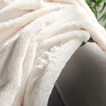 Safavieh Dalson Pom Throw Blanket Ivory 50 In. X 60 Open Package. Fixed Price $44.99.