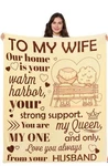 Joiedomi Blanket/throw Gift For Wife From Husband 50" X 60" Beige W/ Brown Print. Fixed Price $16.79.