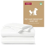 Pet Hair Resistant Sheet Set King Size, Silky & Static Control, 4 Pc Bed Shee.... Fixed Price $60.13.