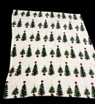 Wondershop Holiday Throw Blanket 48IN X 60IN White Lightweight Christmas Trees. Fixed Price $12.98.
