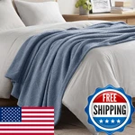 Madison Park Fuzzy Knit Blanket Dream Soft Cozy Breathable Cover. Fixed Price $73.40.