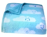 The Big One Kids 'happy Cloud' Reversible Sherpa Throw In Light Blue 50" By 60". Fixed Price $29.98.