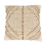 Saro Lifestyle 18 In. Woven Elegance Diamond Square Throw Pillow Natural. Fixed Price $36.80.