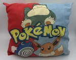 Vintage Pokemon Throw Pillow 1995-1998 Double Sided Eevie Snorlax Pikachu. Fixed Price $20.99.